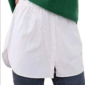🆕 White Button Front Shirt Extender